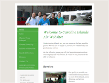 Tablet Screenshot of carolineislandsair.com